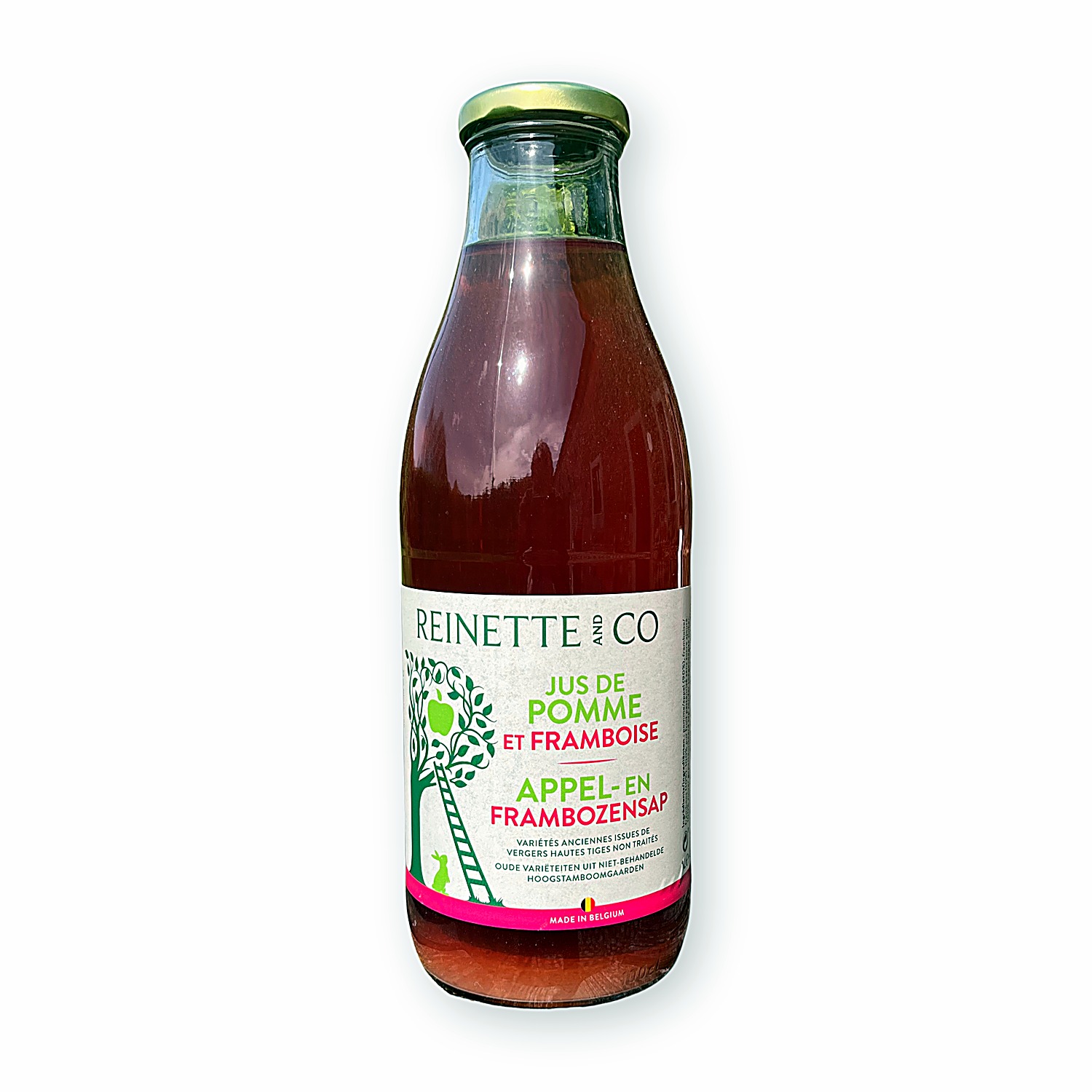 Jus de pommes framboises 1 l